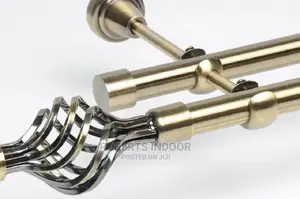 Double Curtain Rods for a Grand Design