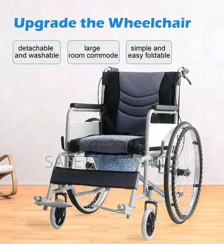 Commode Wheelchair With Commode (Stainless Steel?)