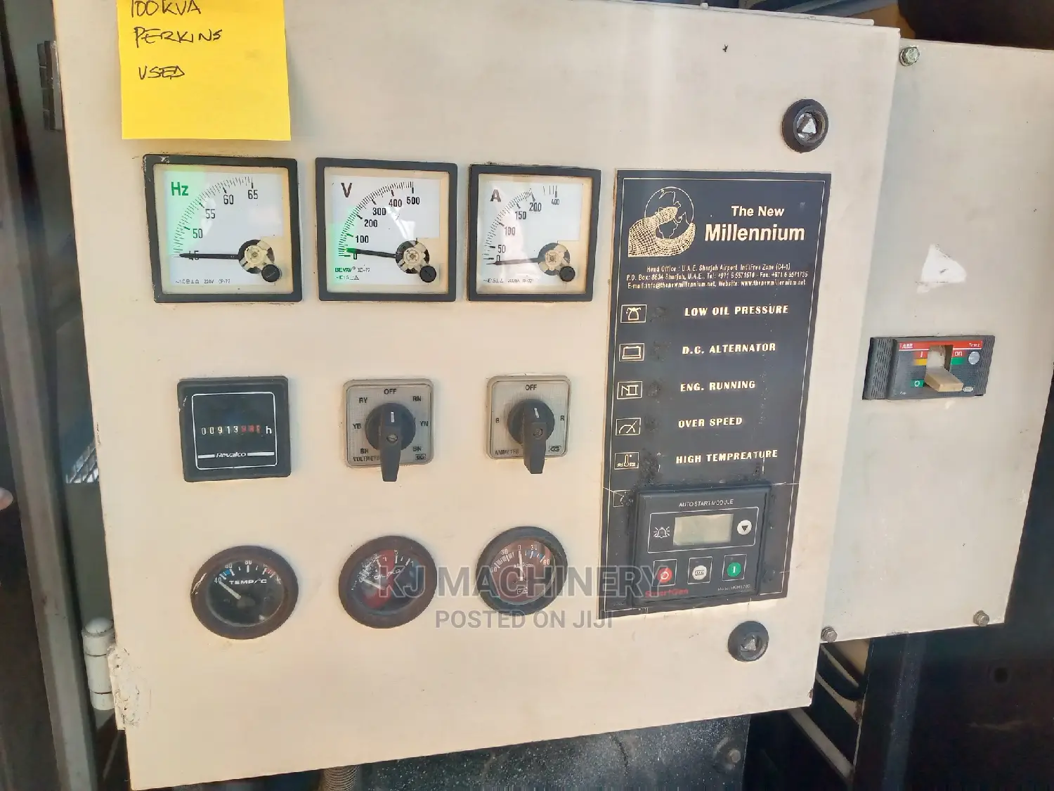 100kva Perkins Generator, Slightly Used