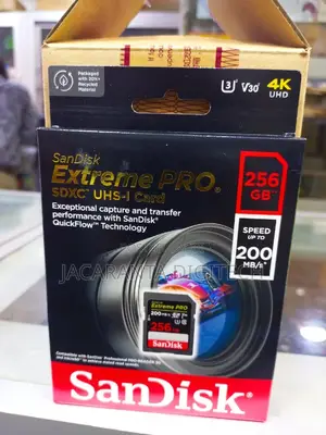 Sandisk 256gb Extreme Pro 200mbs Uhs-I SDXC Memory Card