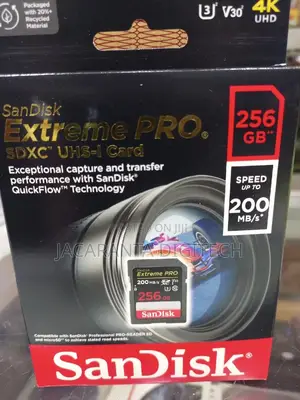 Sandisk 256gb Extreme Pro 200mbs Uhs-I SDXC Memory Card