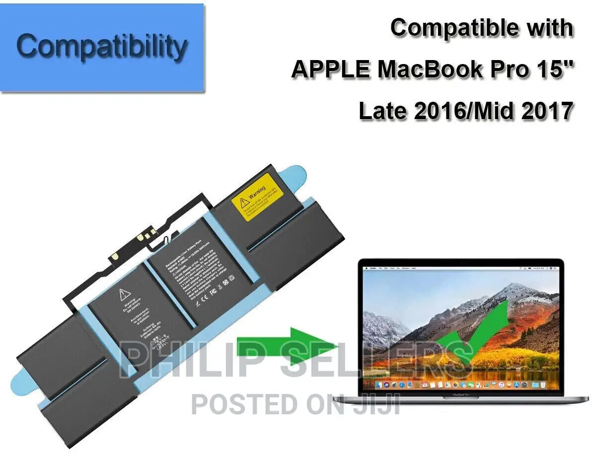 A1820 Battery for Macbook Pro 15" A1707 Late 2016 Mid 2017 E