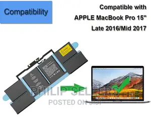 A1820 Battery for Macbook Pro 15" A1707 Late 2016 Mid 2017 E