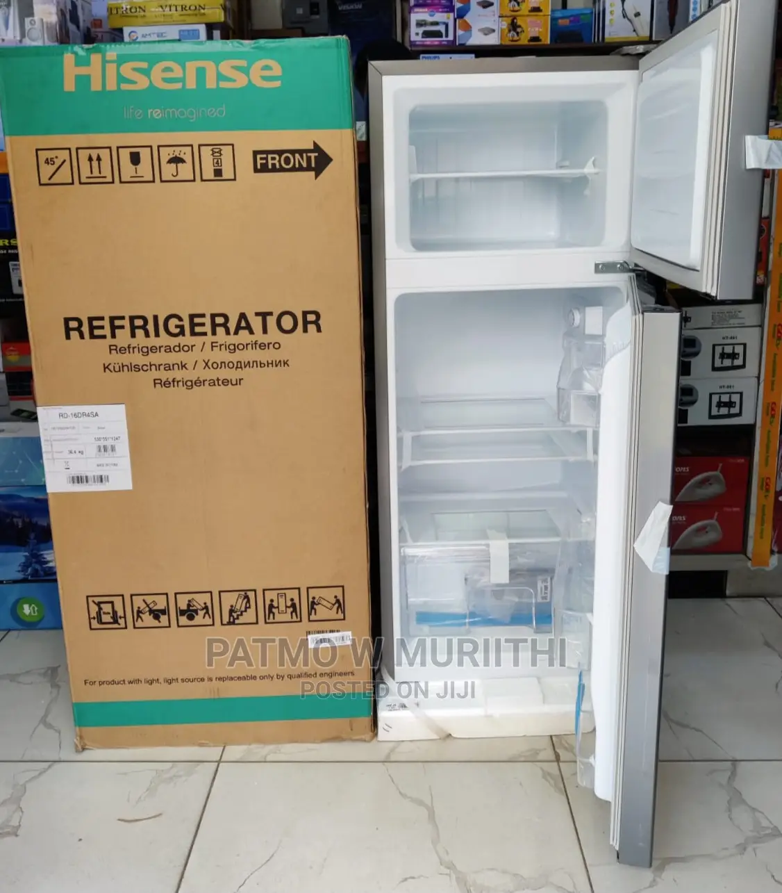 Refrigerator-Refrigerator Hisense Double Door 121L Fridge