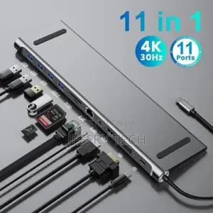 11-in-1 Type C Dock Hub USB C Laptop Docking Station Adapter
