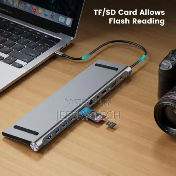 11-in-1 Type C Dock Hub USB C Laptop Docking Station Adapter