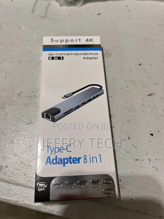 8 in 1 Multiport USB-C Hub Type C to USB 3.0 HDMI Adapter