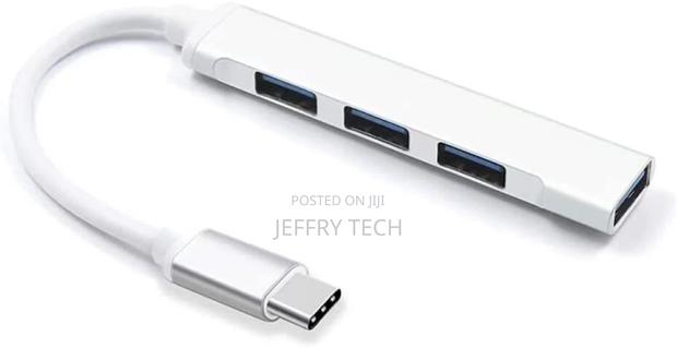 USB C Hub Mini Portable 4 in 1 USB C to USB Adapter USB Type - main view