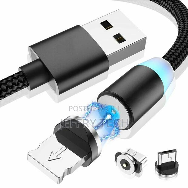 Type C iPhone Micro USB 3 in 1 Magnetic Cellular Charging Ca - thumbnail 3