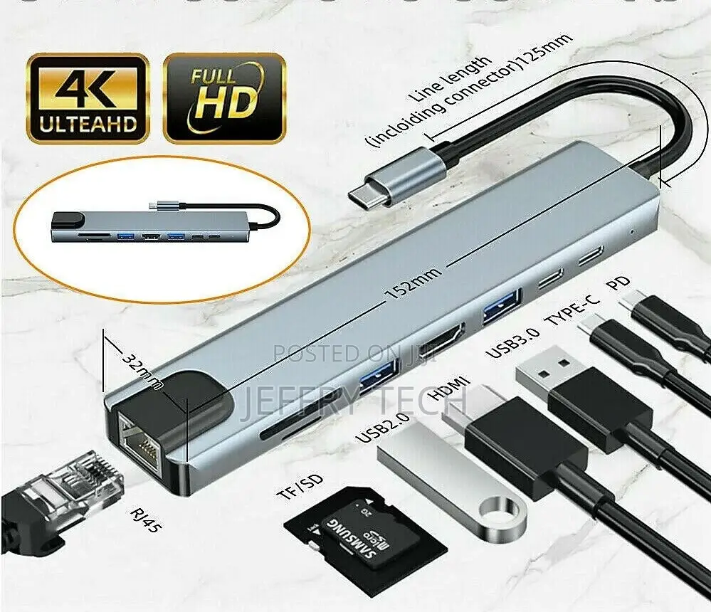 Type C to USB 3.0 HDMI Adapter for Macbook and PC