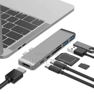 Apple Laptop HDMI 7in1 Multi-Function Dual-Head Type-C HUB D
