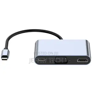 Type C to HDMI VGA 3.5mm Earphone USB3.0 PD87W 5in1 Docking
