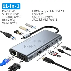 USB C Hub Type C to Hdmi-Compatible RJ45 5 6 8 11 Ports Dock