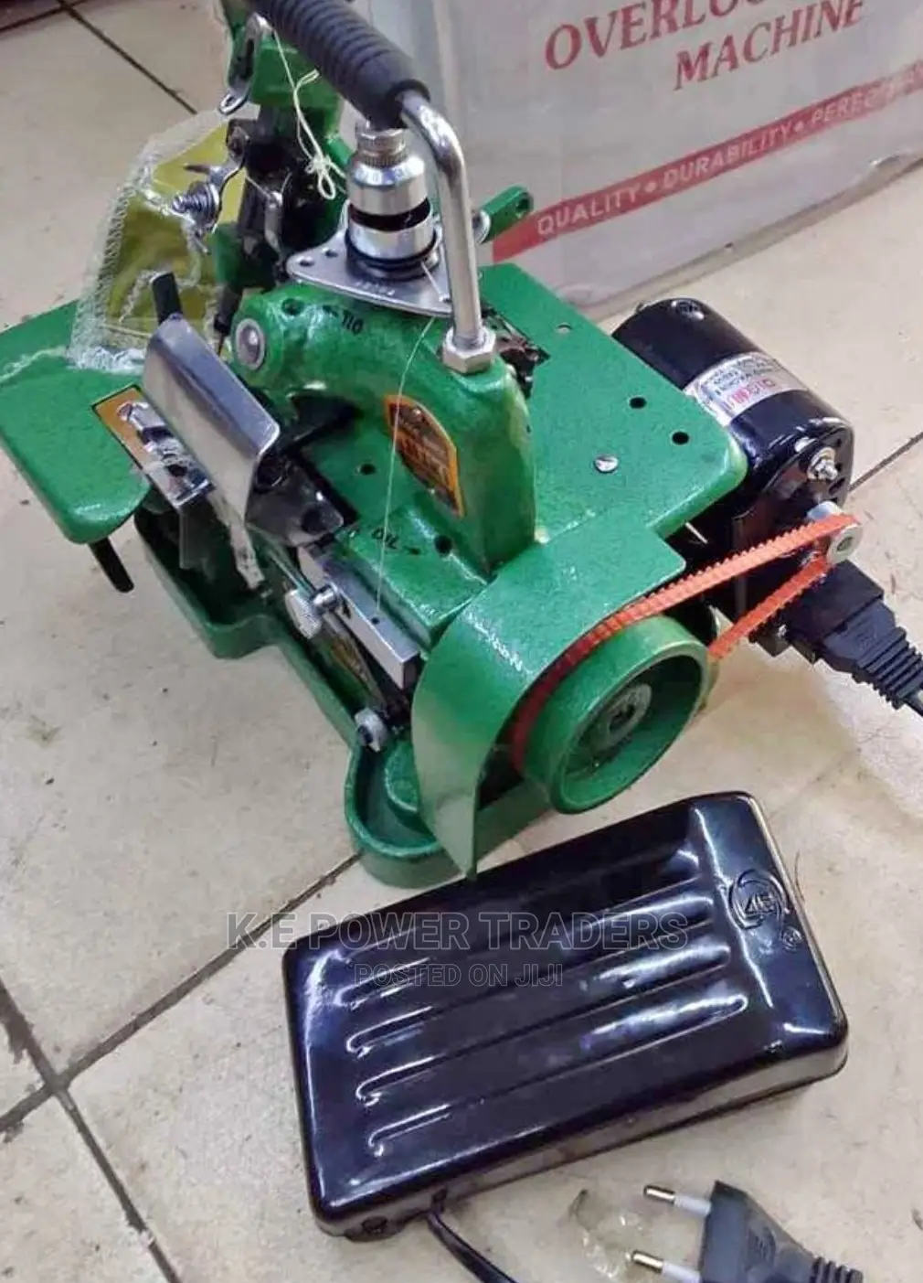Electric/Manual With Motor Overlock Sewing Machine