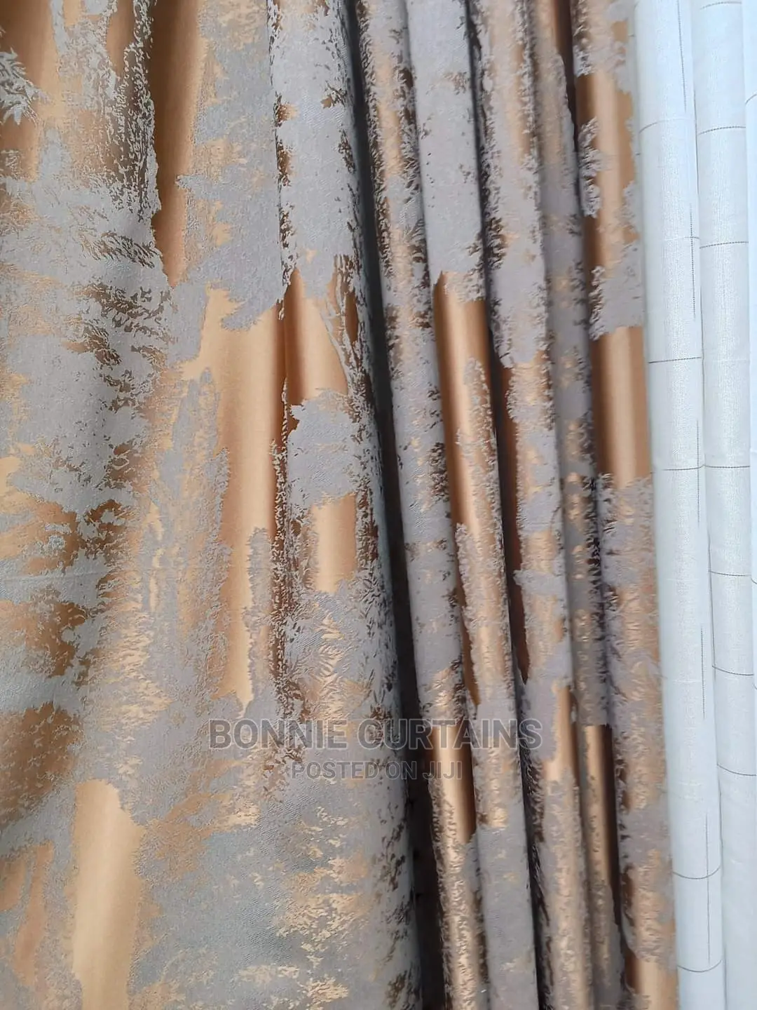 Pink Curtains With Plain White Sheers