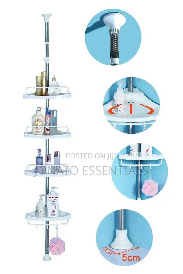 Corner Bathroom Rack Organizer Shelf.