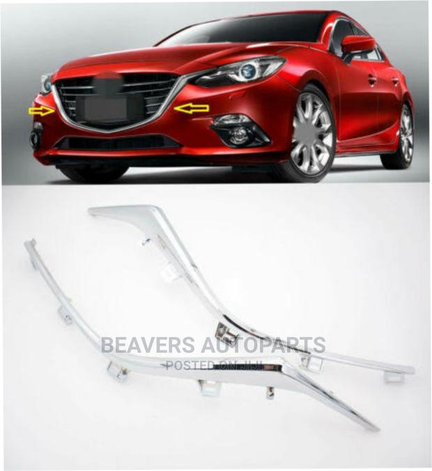 Mazda Axela 2014-2016 Bumper Grill Chrome Strip. - main view