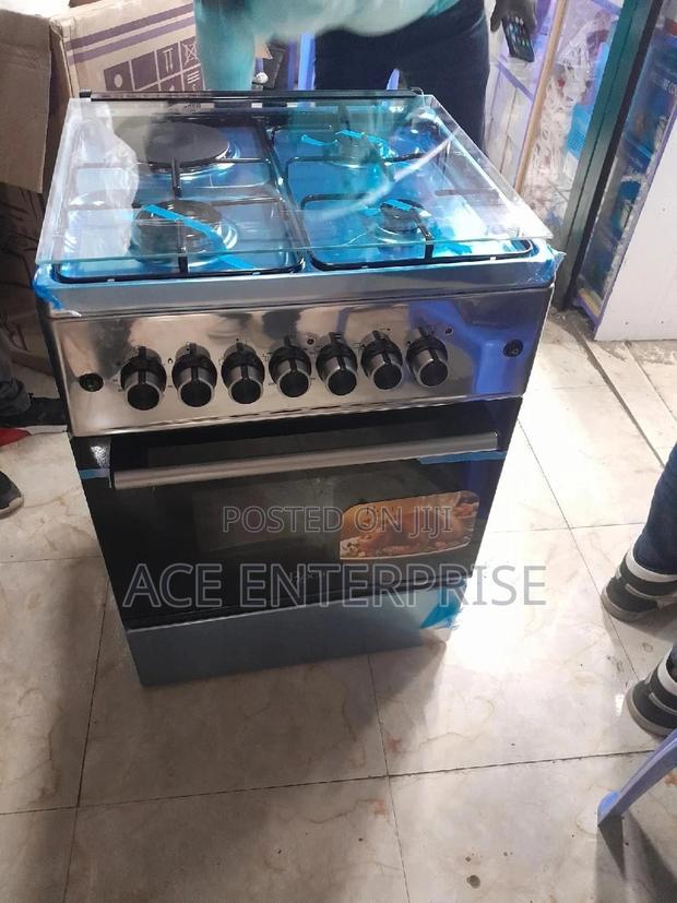 Roch 60x60cm 3 Gas Burners + 1 Hotplate Cooker-Silver