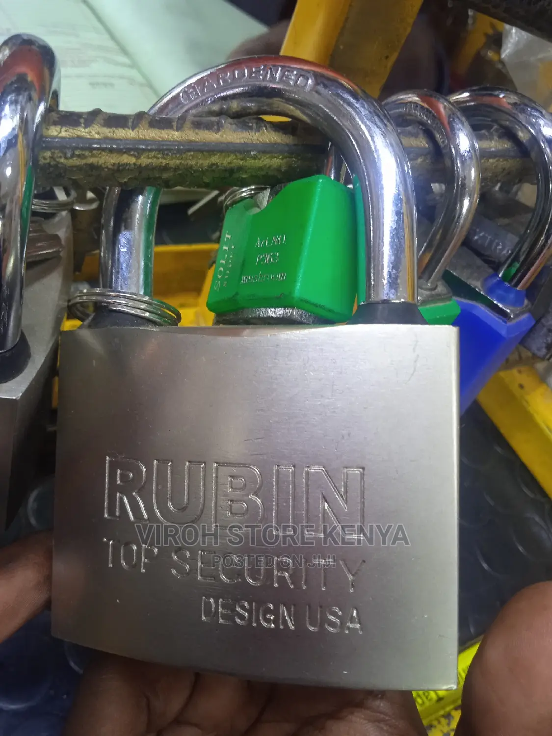 Original Rubin Waterproof Padlock Top Security USA Padlock