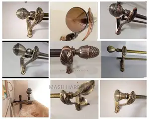 Curtain Rod Flowers,End Cups and Brackets