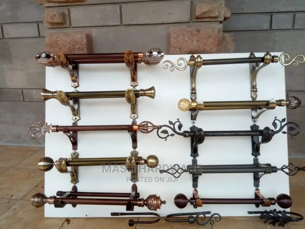 Curtain Rod Flowers,End Cups and Brackets