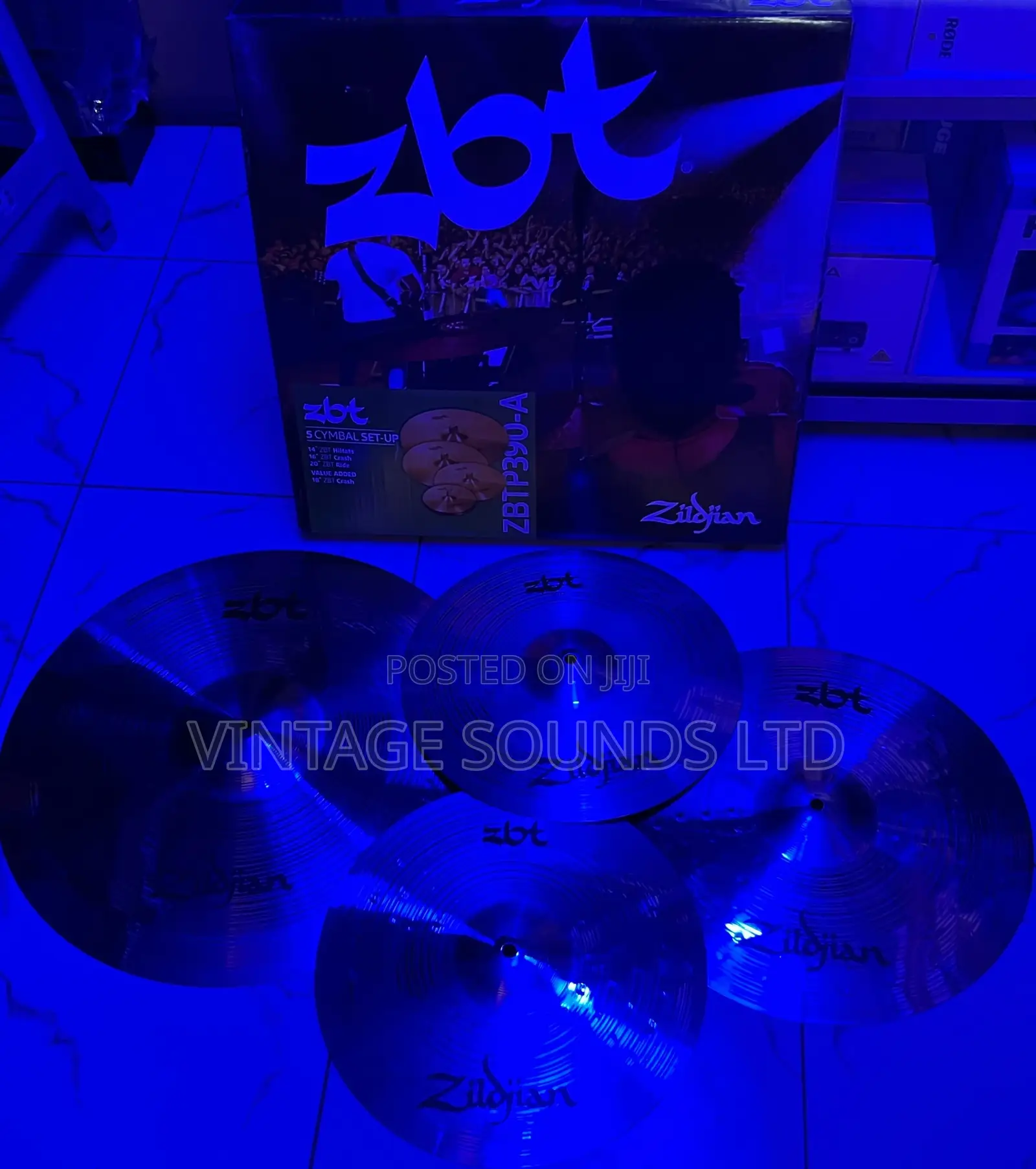 Zildjian ZBT 5 Piece Box Set ZBTP-390-A Drumset Cymbas
