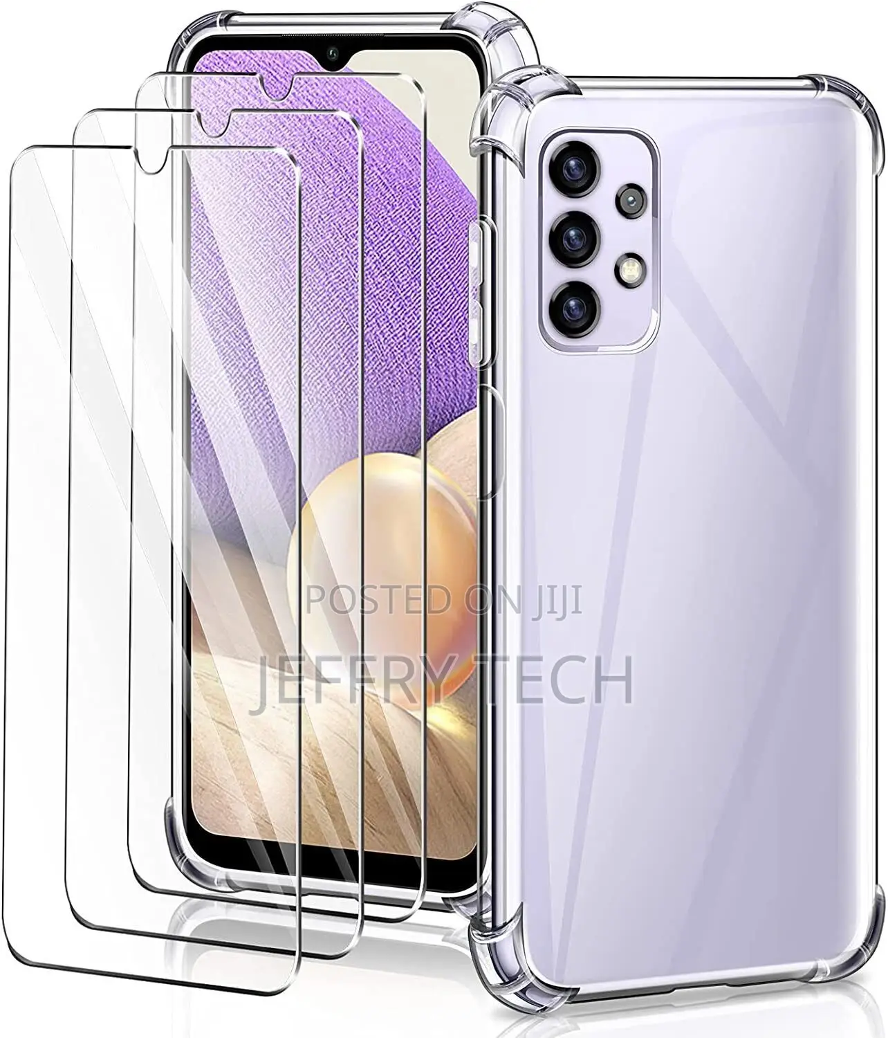 For Samsung Galaxy A32 5G Clear Case Shockproof Phone Cover/