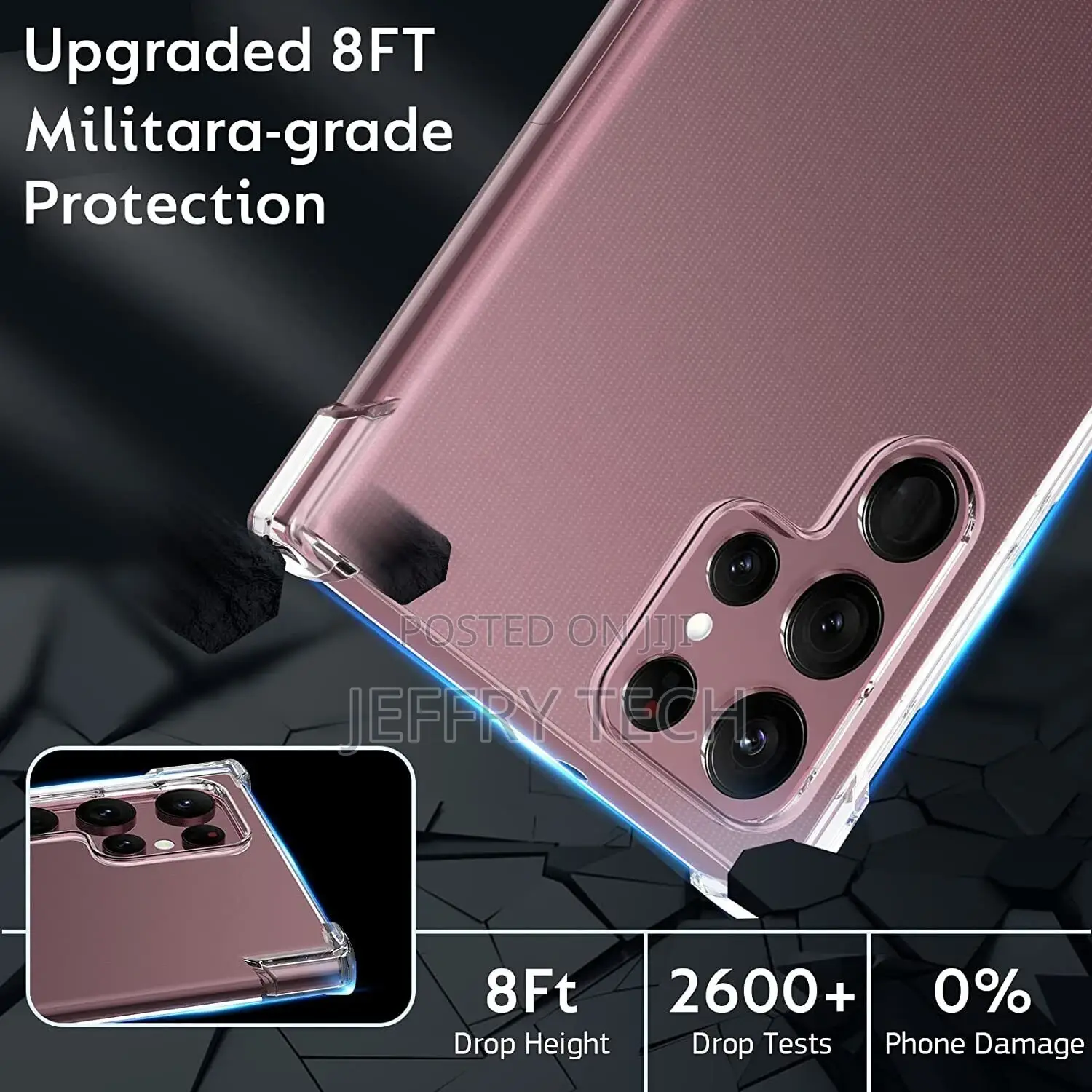 For Samsung Galaxy S23 Ultra Plus S23+ S22+ Clear Shockproof
