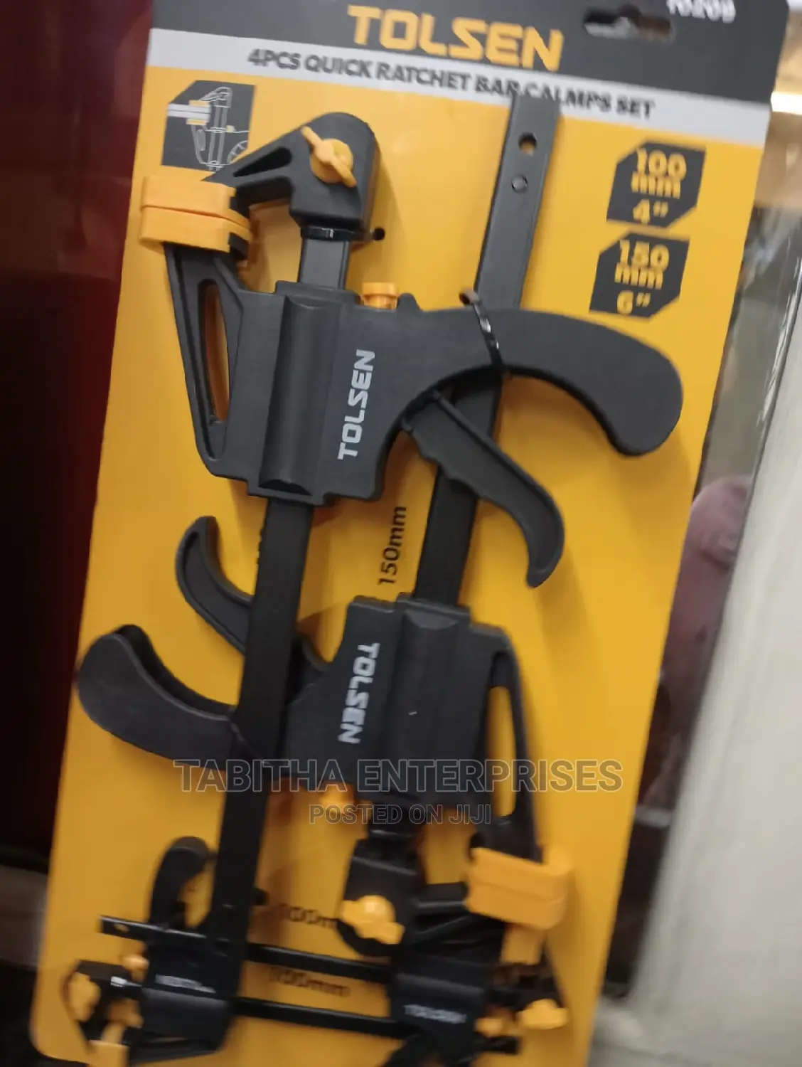 Tolsen 4 Piece Quick Ratchet Bar Clamp Set Modern