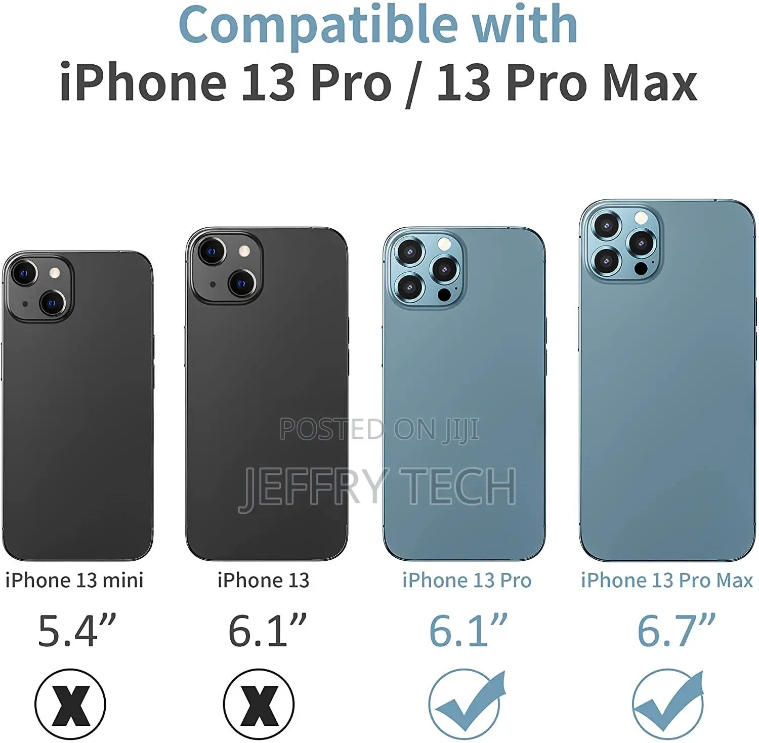 For Apple iPhone 12 13 Pro/Max 3 PC Ring Tempered Glass Came