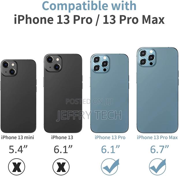 For Apple iPhone 12 13 Pro/Max 3 PC Ring Tempered Glass Came - thumbnail 2