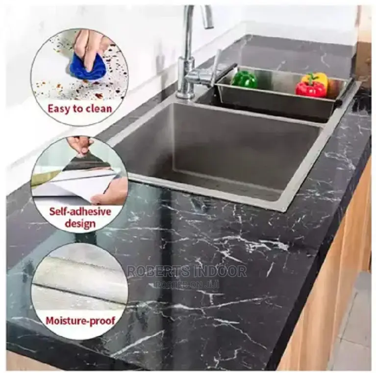 Add Luxury in Your Kitchen With Marble Wallpapers