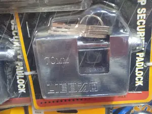 70mm Rectangular Padlock 3keys Anti-Theft Lock