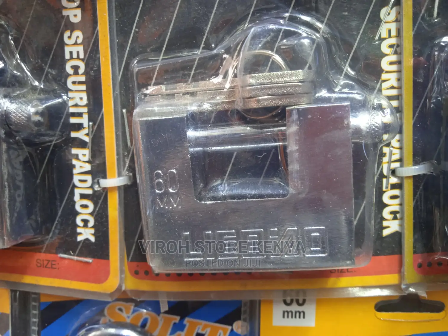 60mm Rectangular Padlock 3keys Anti-Theft Padlock