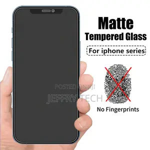 Matte Frosted Tempered Glass for iPhone 14 13 Screen Protect