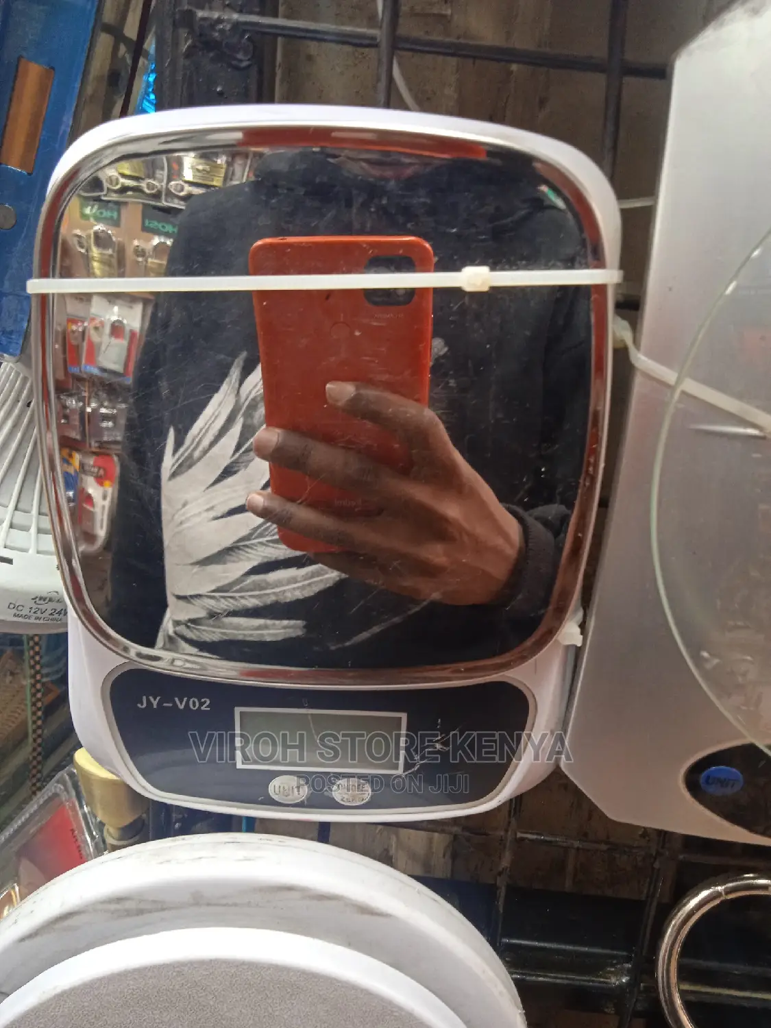 Kitchen Digital Scale With Glass Mirror Top / Diet Scale