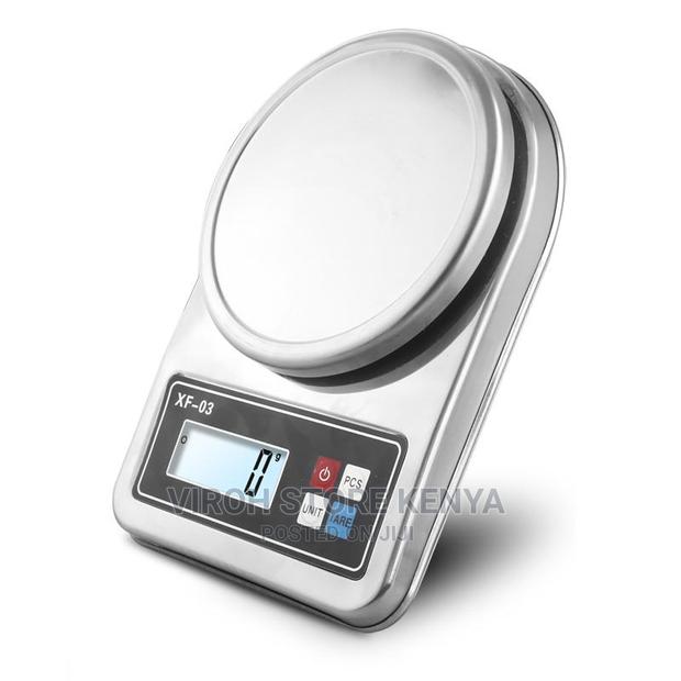 Small Digital Scale With Bowl 5kgs Stainless Steel - thumbnail 3