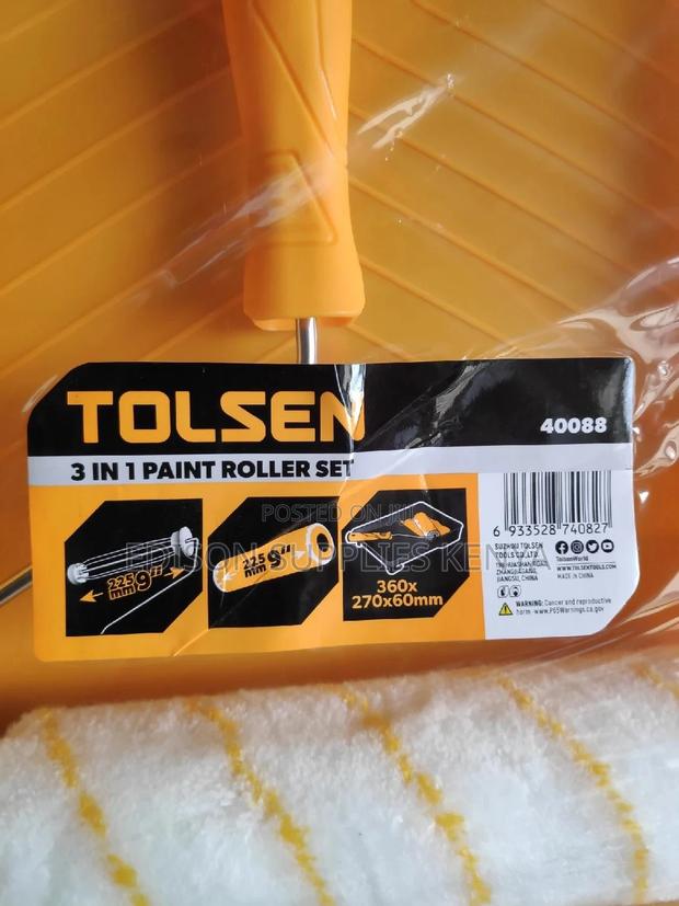 Tolsen Paint Roller Brush Set 3pcs Wall Paint Brush Set - thumbnail 3