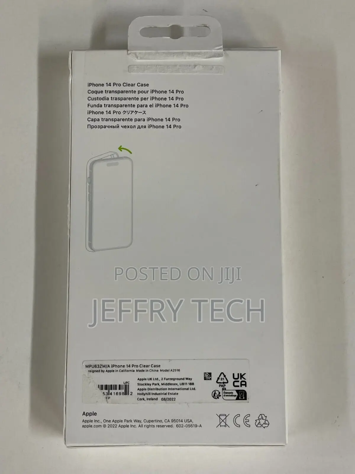 Genuine Apple Clear Case With Magsafe iPhone 14 Pro (6.1" La