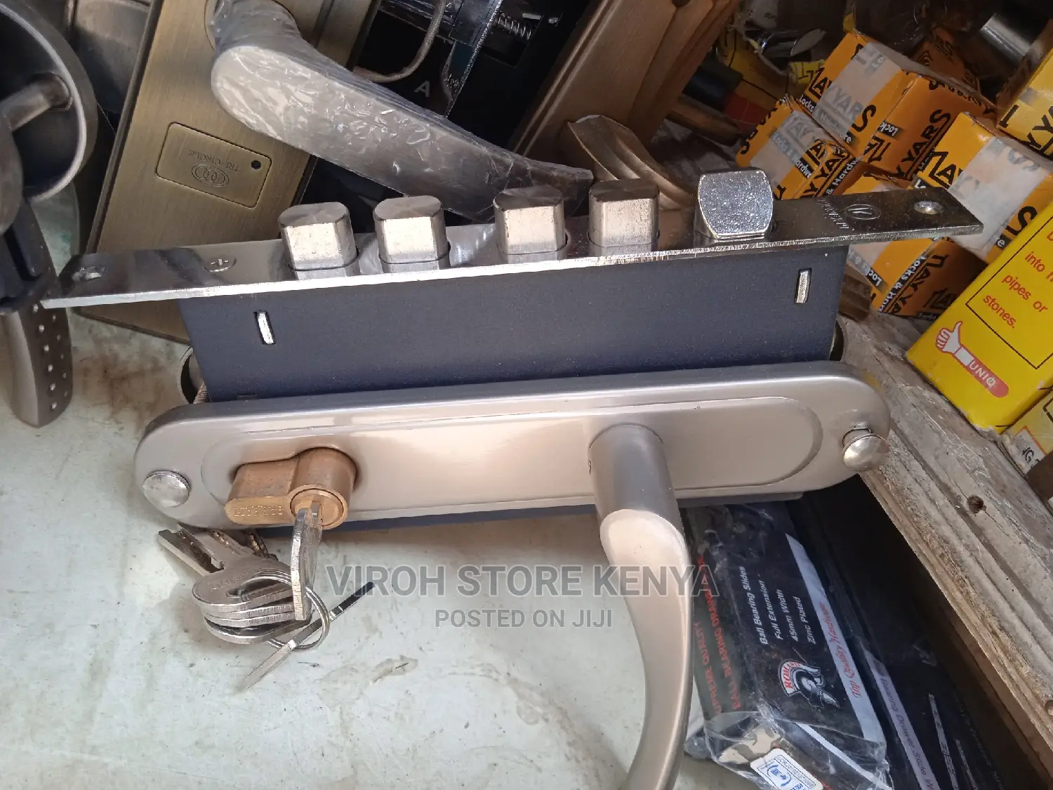 5 Pin Heavy Duty Door Lock for Steel/Wooden Doors 6 Keys