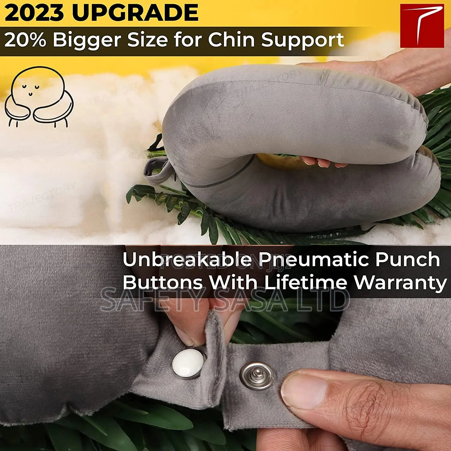 Travel Neck Pillow With Memory Foam
