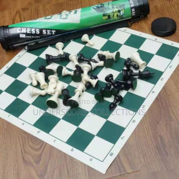 Durable Outdoor Pure Leather Chess Board Game - main view