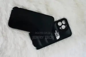 iPhone 14 Pro, the North Face Puffer Case, Black Bumper Case