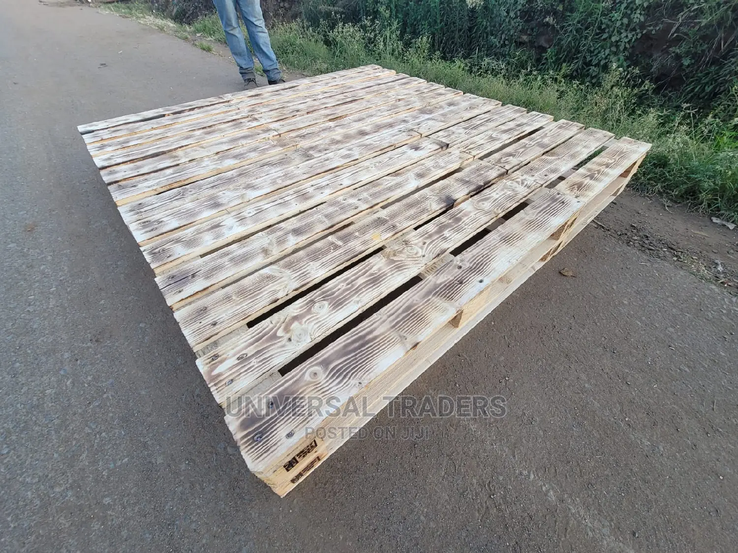 6 by 6 Ft Bed - Wooden Pallet Bed - 6*6 King Size Wooden Bed