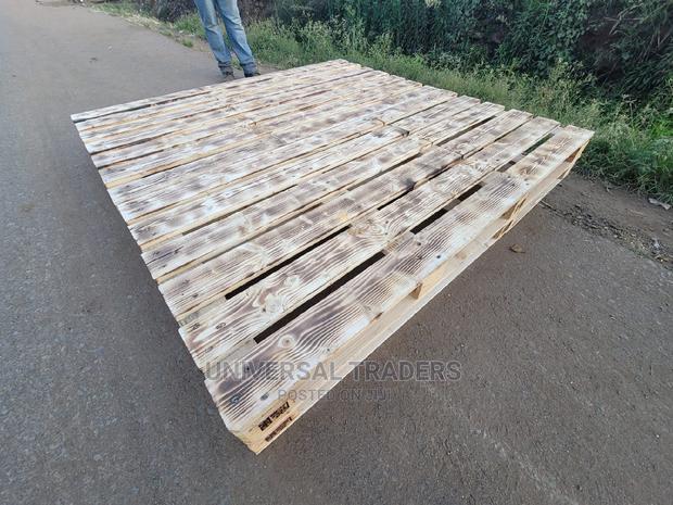 6 by 6 Ft Bed - Wooden Pallet Bed - 6*6 King Size Wooden Bed