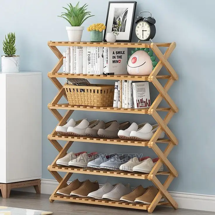 6 Tier Bamboo Shoe Rack