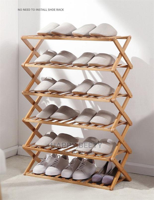 6 Tier Bamboo Shoe Rack