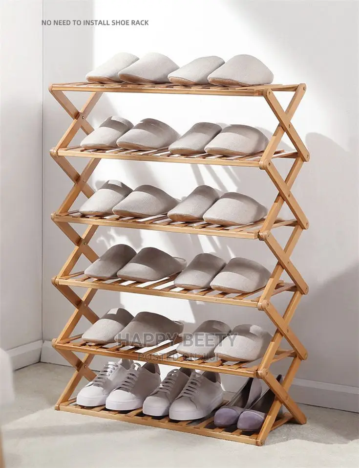 6 Tier Bamboo Shoe Rack