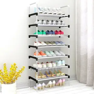 7 Tier Metallic Shoe Rack