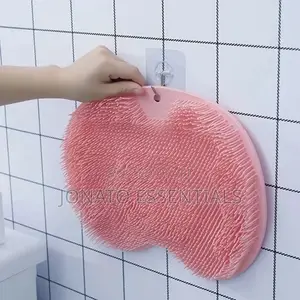 Foot Or Feet And Back Scrubber Or Scrubbing Mat Or Brush